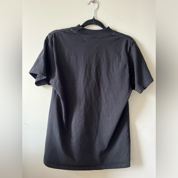 Les Tien Heavyweight Mock Neck Tee in Black - Picture 9 of 14